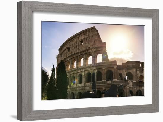 Dolce Vita Rome Collection - The Colosseum at Sunrise-Philippe Hugonnard-Framed Photographic Print