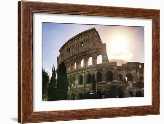 Dolce Vita Rome Collection - The Colosseum at Sunrise-Philippe Hugonnard-Framed Photographic Print