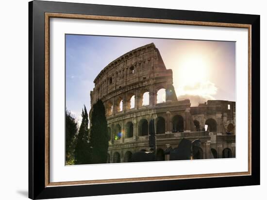 Dolce Vita Rome Collection - The Colosseum at Sunrise-Philippe Hugonnard-Framed Photographic Print