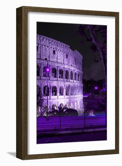 Dolce Vita Rome Collection - The Colosseum Purple Night II-Philippe Hugonnard-Framed Photographic Print