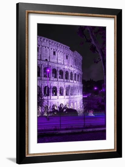 Dolce Vita Rome Collection - The Colosseum Purple Night II-Philippe Hugonnard-Framed Photographic Print