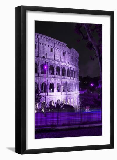 Dolce Vita Rome Collection - The Colosseum Purple Night II-Philippe Hugonnard-Framed Photographic Print