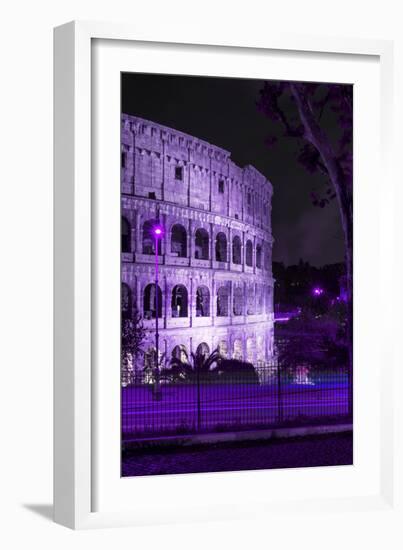 Dolce Vita Rome Collection - The Colosseum Purple Night II-Philippe Hugonnard-Framed Photographic Print