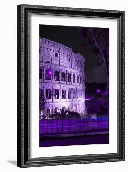 Dolce Vita Rome Collection - The Colosseum Purple Night II-Philippe Hugonnard-Framed Photographic Print