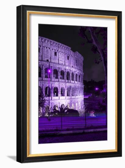 Dolce Vita Rome Collection - The Colosseum Purple Night II-Philippe Hugonnard-Framed Photographic Print