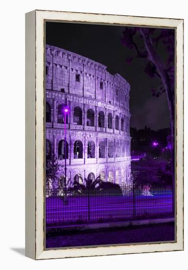 Dolce Vita Rome Collection - The Colosseum Purple Night II-Philippe Hugonnard-Framed Premier Image Canvas