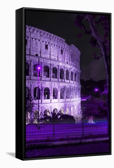 Dolce Vita Rome Collection - The Colosseum Purple Night II-Philippe Hugonnard-Framed Premier Image Canvas