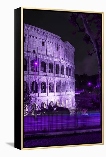 Dolce Vita Rome Collection - The Colosseum Purple Night II-Philippe Hugonnard-Framed Premier Image Canvas