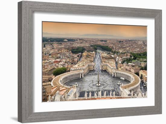 Dolce Vita Rome Collection - The Vatican City at Sunset III-Philippe Hugonnard-Framed Photographic Print