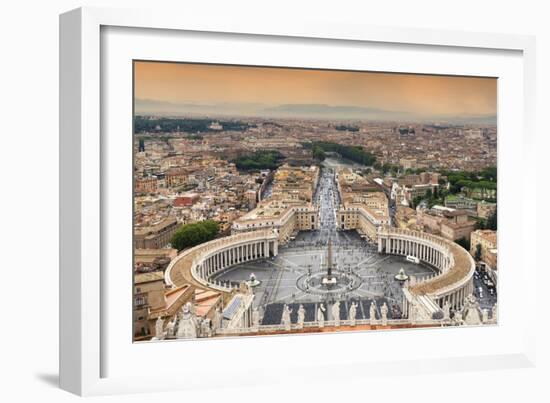 Dolce Vita Rome Collection - The Vatican City at Sunset III-Philippe Hugonnard-Framed Photographic Print