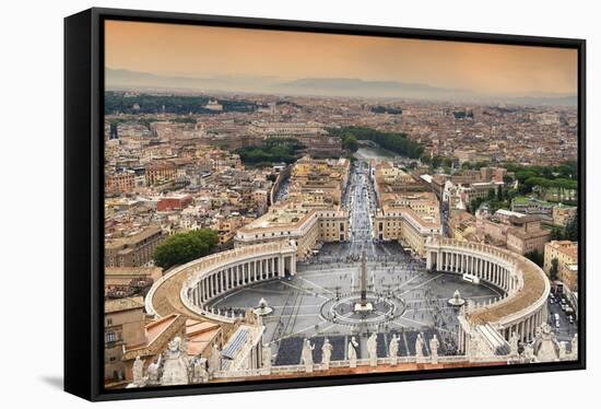 Dolce Vita Rome Collection - The Vatican City at Sunset III-Philippe Hugonnard-Framed Stretched Canvas