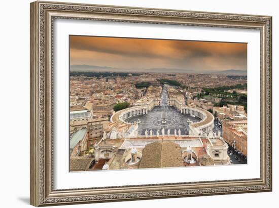 Dolce Vita Rome Collection - The Vatican City at Sunset-Philippe Hugonnard-Framed Photographic Print