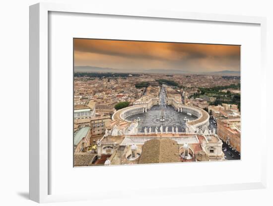 Dolce Vita Rome Collection - The Vatican City at Sunset-Philippe Hugonnard-Framed Photographic Print