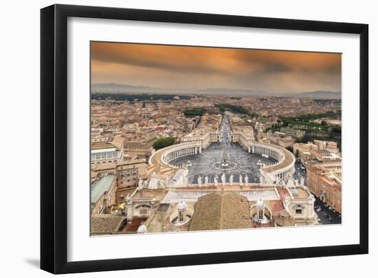 Dolce Vita Rome Collection - The Vatican City at Sunset-Philippe Hugonnard-Framed Photographic Print