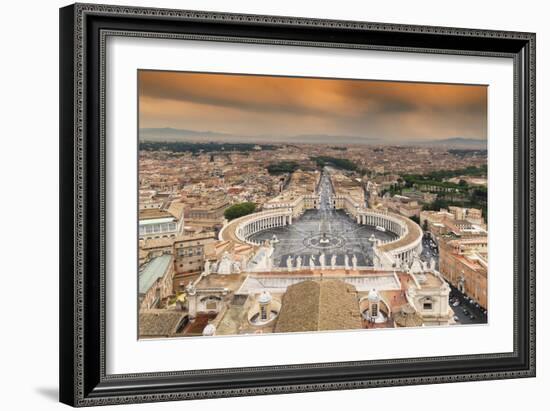 Dolce Vita Rome Collection - The Vatican City at Sunset-Philippe Hugonnard-Framed Photographic Print