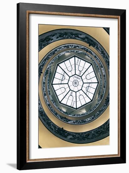 Dolce Vita Rome Collection - The Vatican Spiral Staircase Dark Beige II-Philippe Hugonnard-Framed Photographic Print