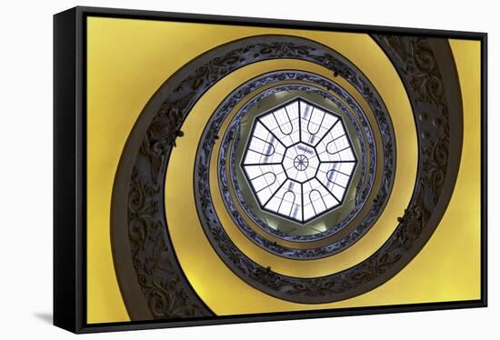 Dolce Vita Rome Collection - The Vatican Spiral Staircase Gold-Philippe Hugonnard-Framed Stretched Canvas