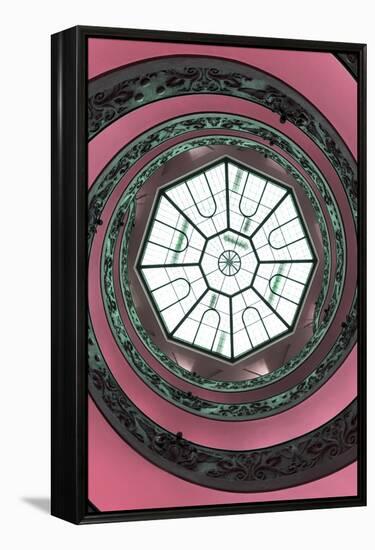 Dolce Vita Rome Collection - The Vatican Spiral Staircase Hot Pink II-Philippe Hugonnard-Framed Premier Image Canvas