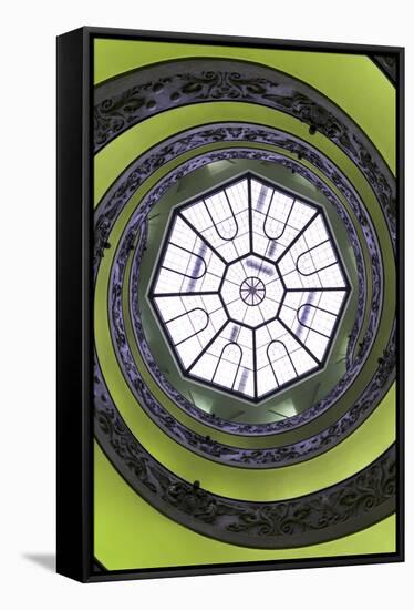 Dolce Vita Rome Collection - The Vatican Spiral Staircase Lime Green II-Philippe Hugonnard-Framed Premier Image Canvas