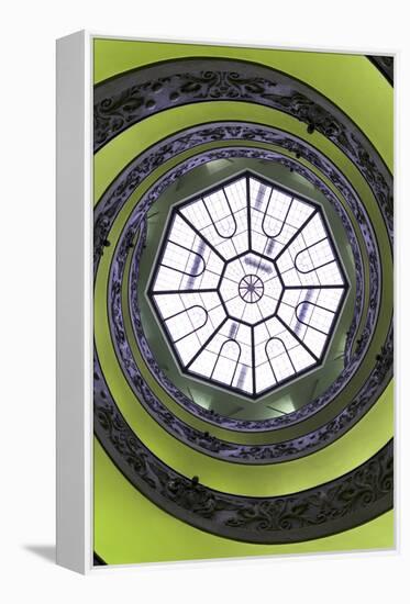 Dolce Vita Rome Collection - The Vatican Spiral Staircase Lime Green II-Philippe Hugonnard-Framed Premier Image Canvas