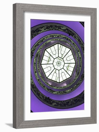 Dolce Vita Rome Collection - The Vatican Spiral Staircase Purple II-Philippe Hugonnard-Framed Photographic Print