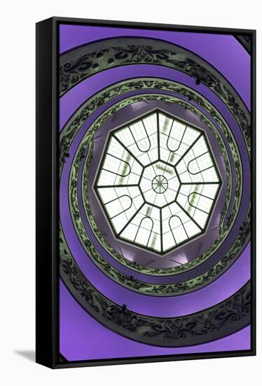 Dolce Vita Rome Collection - The Vatican Spiral Staircase Purple II-Philippe Hugonnard-Framed Stretched Canvas