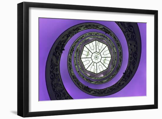 Dolce Vita Rome Collection - The Vatican Spiral Staircase Purple-Philippe Hugonnard-Framed Photographic Print