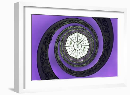 Dolce Vita Rome Collection - The Vatican Spiral Staircase Purple-Philippe Hugonnard-Framed Photographic Print