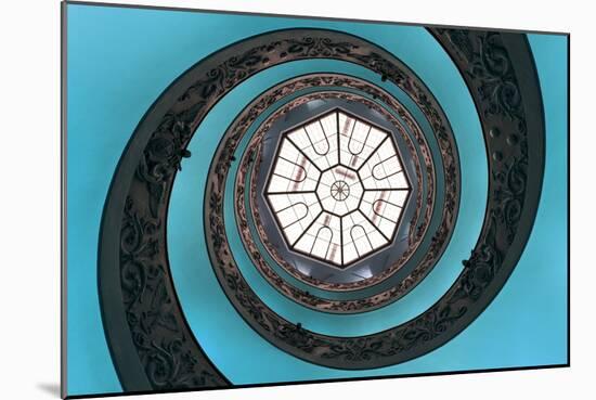 Dolce Vita Rome Collection - The Vatican Spiral Staircase Turquoise-Philippe Hugonnard-Mounted Photographic Print