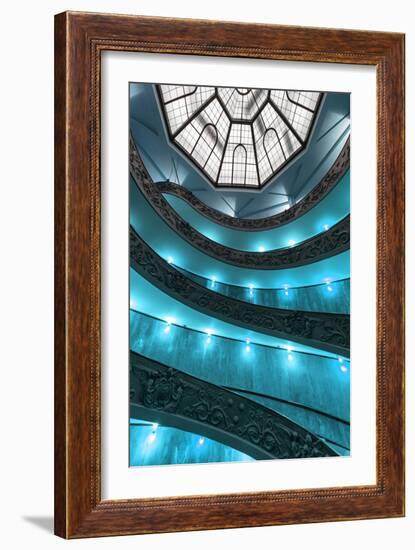 Dolce Vita Rome Collection - Turquoise Vatican Staircase-Philippe Hugonnard-Framed Photographic Print