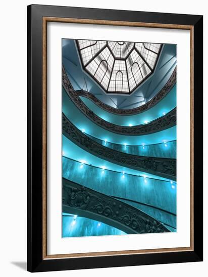 Dolce Vita Rome Collection - Turquoise Vatican Staircase-Philippe Hugonnard-Framed Photographic Print