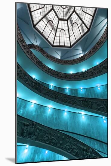 Dolce Vita Rome Collection - Turquoise Vatican Staircase-Philippe Hugonnard-Mounted Photographic Print