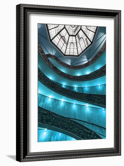 Dolce Vita Rome Collection - Turquoise Vatican Staircase-Philippe Hugonnard-Framed Photographic Print