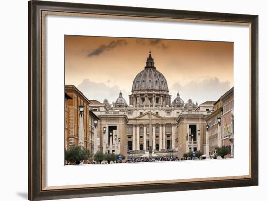 Dolce Vita Rome Collection - Vatican City at Sunset-Philippe Hugonnard-Framed Photographic Print