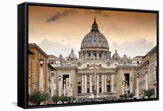 Dolce Vita Rome Collection - Vatican City at Sunset-Philippe Hugonnard-Framed Stretched Canvas
