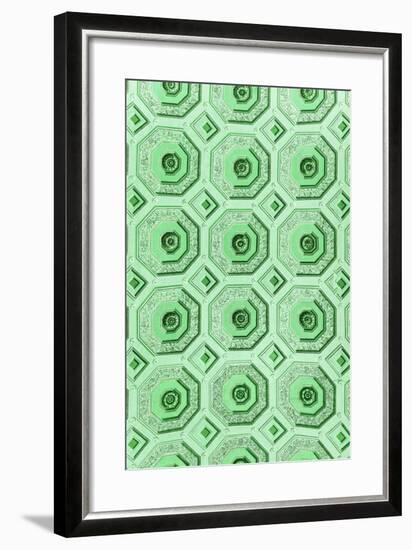 Dolce Vita Rome Collection - Vatican Green Mosaic-Philippe Hugonnard-Framed Photographic Print