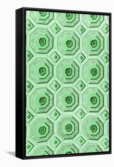 Dolce Vita Rome Collection - Vatican Green Mosaic-Philippe Hugonnard-Framed Stretched Canvas