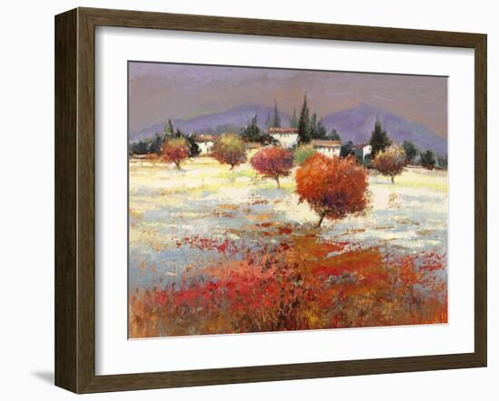 Dolci colline-Luigi Florio-Framed Art Print