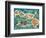 Dole Map of the Hawaiian Islands c.1950-Joseph Fehér-Framed Art Print