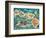 Dole Map of the Hawaiian Islands c.1950-Joseph Fehér-Framed Art Print