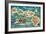 Dole Map of the Hawaiian Islands c.1950-Joseph Fehér-Framed Giclee Print