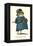 Doleful Frog as Policeman-null-Framed Stretched Canvas