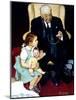 Doll Checkup (or Doll Pretending to Check up Doll)-Norman Rockwell-Mounted Premium Giclee Print