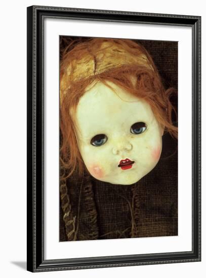 Doll Head On Sack-Den Reader-Framed Photographic Print