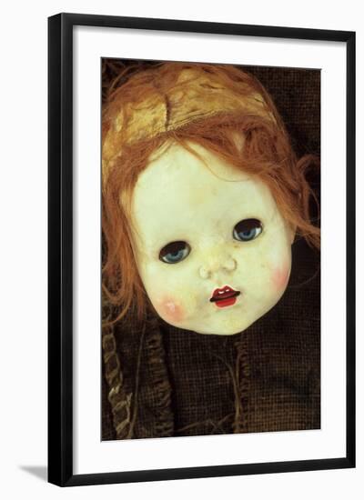 Doll Head On Sack-Den Reader-Framed Photographic Print