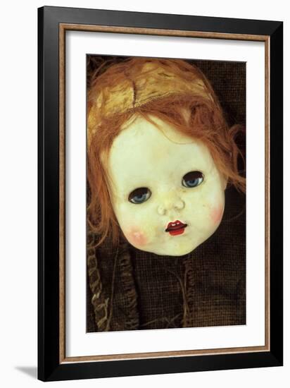 Doll Head On Sack-Den Reader-Framed Photographic Print