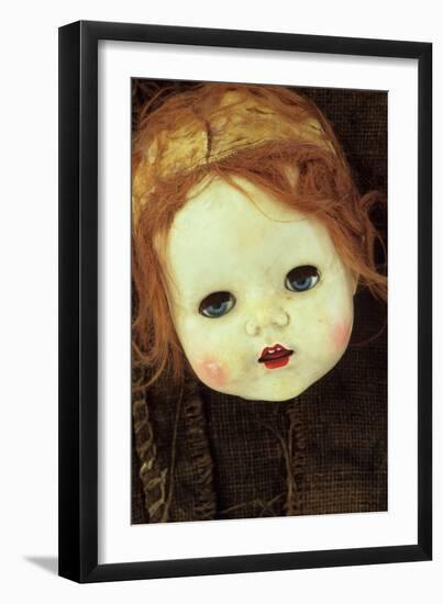 Doll Head On Sack-Den Reader-Framed Photographic Print