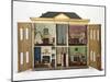 Doll's House Inside View of Kitchen and Other Rooms-null-Mounted Photographic Print