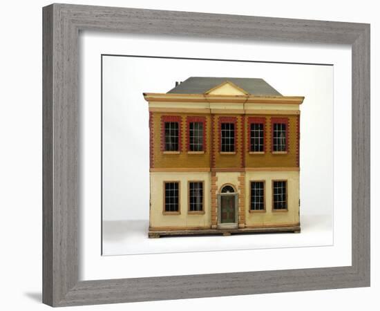 Doll's House, with Front Resembling Brick and Stone-null-Framed Photographic Print