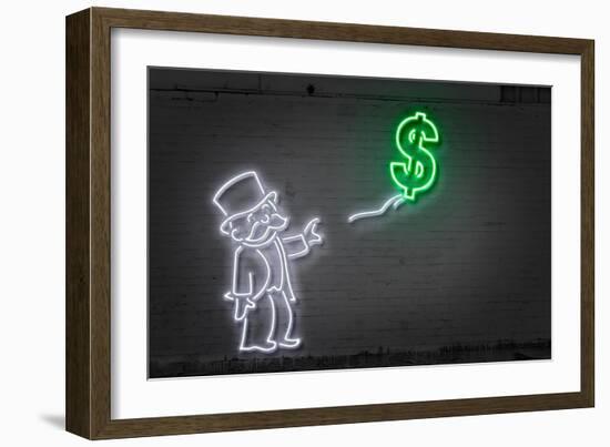 Dollar Balloon-Octavian Mielu-Framed Premium Giclee Print